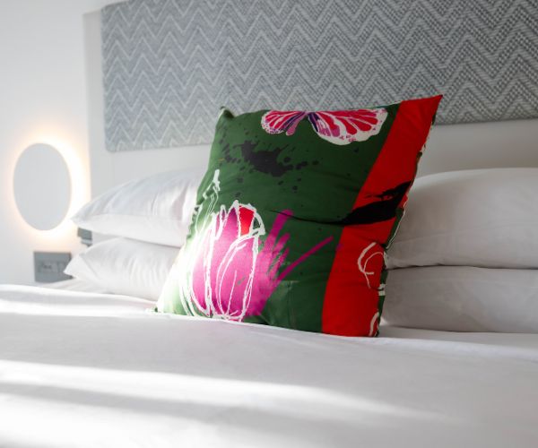 Bed details on Art Suite