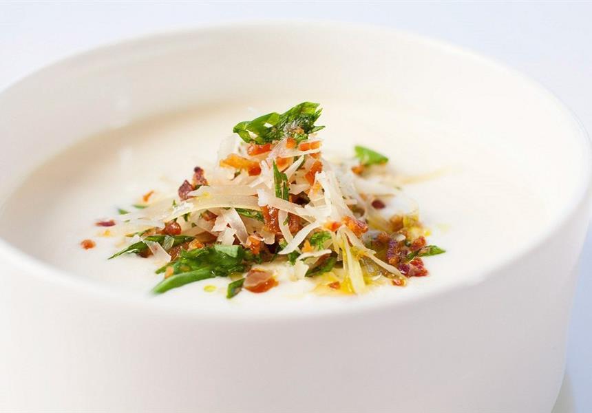 A bowl of soup