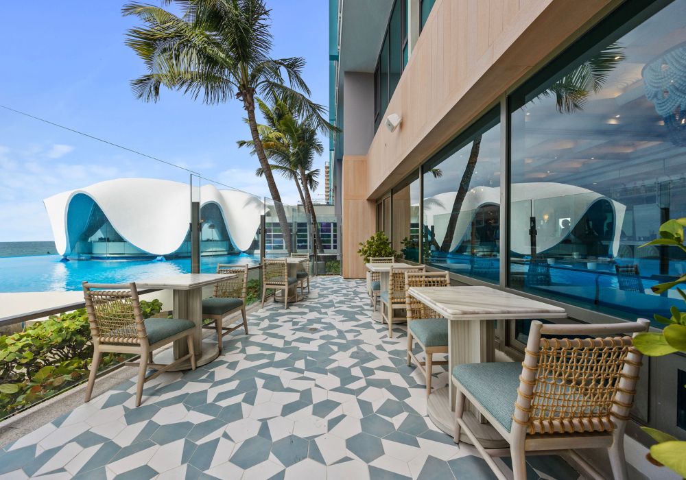 AQA outdoor terrace