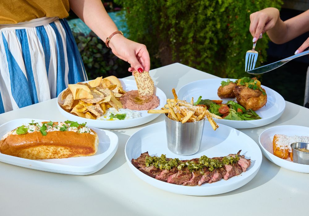 variety of pates on table at Solera restaurant