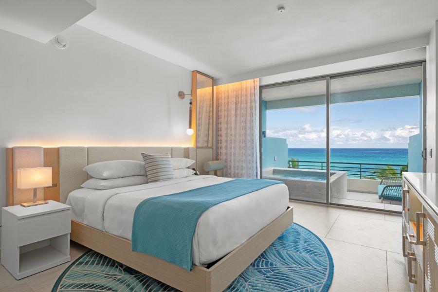 la concha room with plunge pool and ocean view