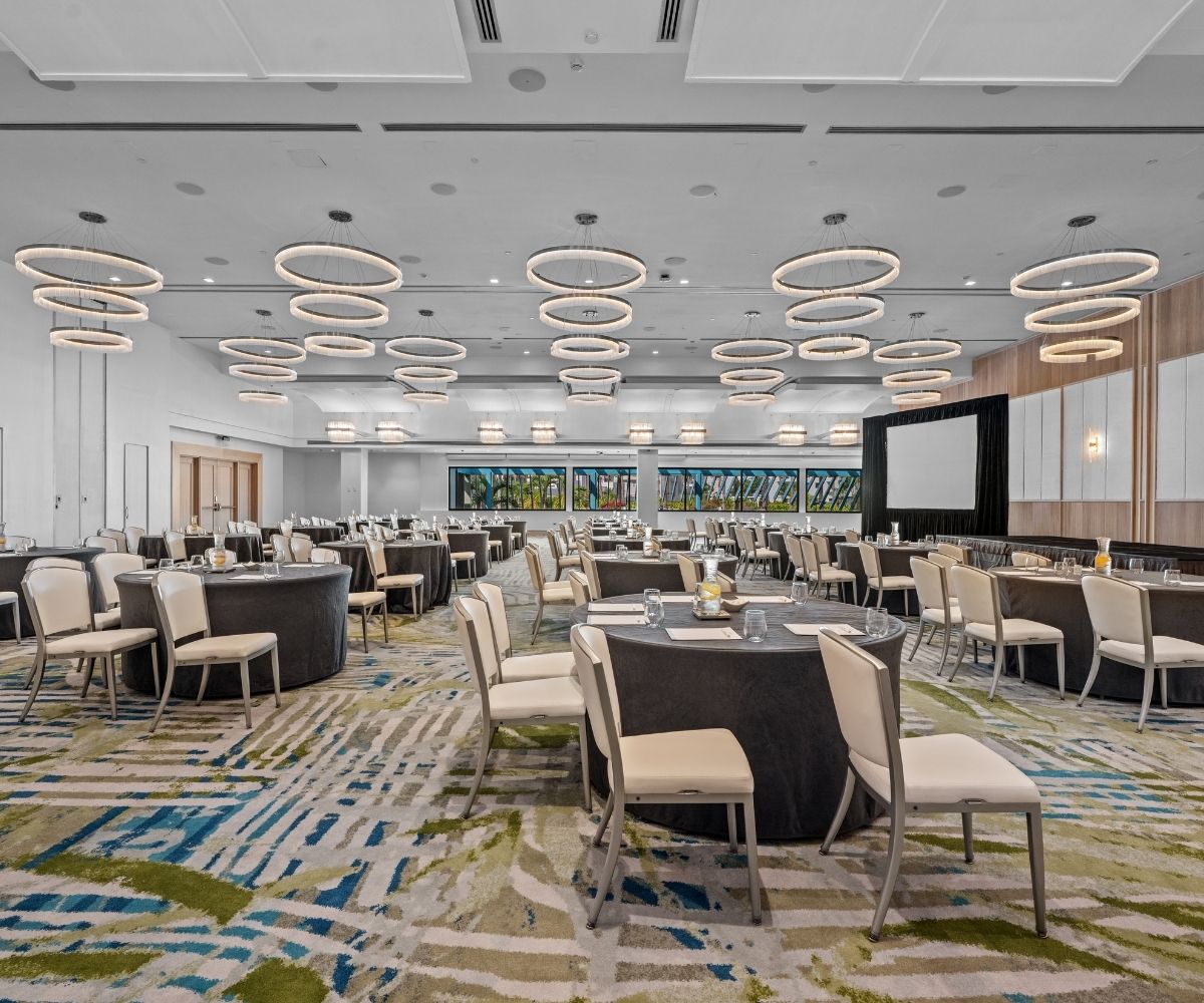 A large meeting room