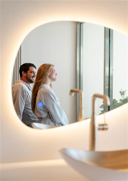 Couple in a spa treatment room 