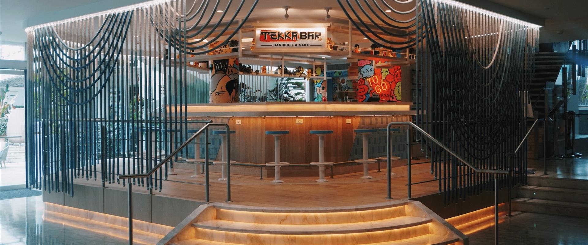a front view of the tekka bar