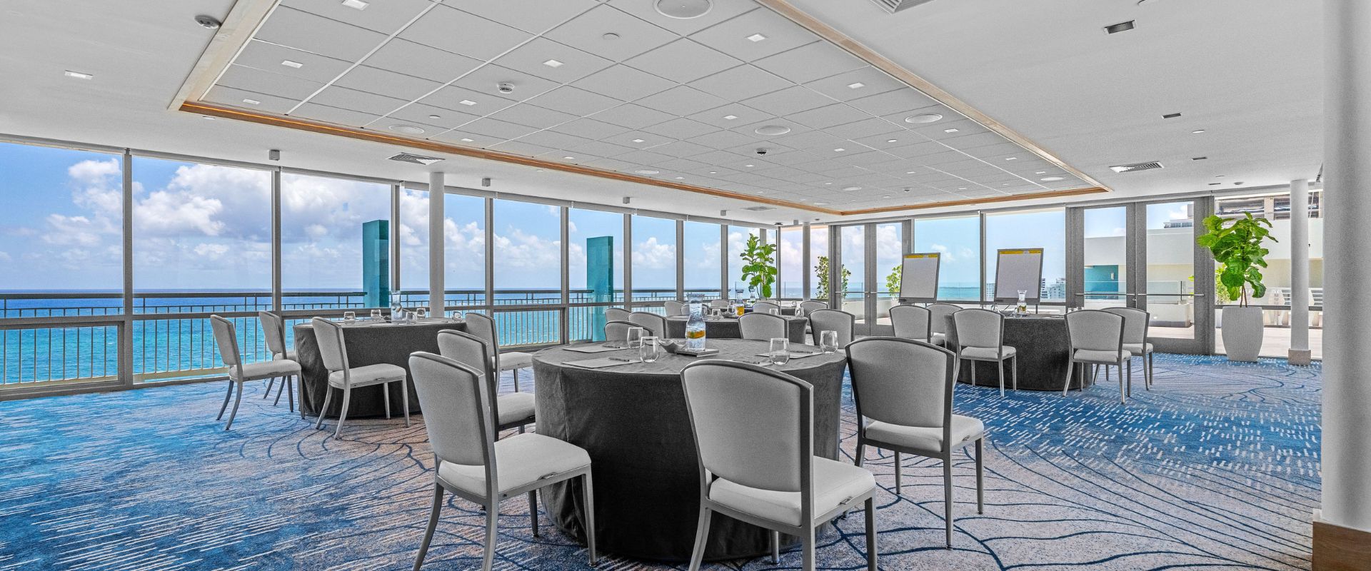 meeting room with ocean views